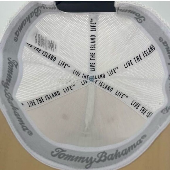 🆕Tommy Bahama Golf Club‎ Trucker Hat Beige Mesh Back Standard Fit - Picture 6 of 7